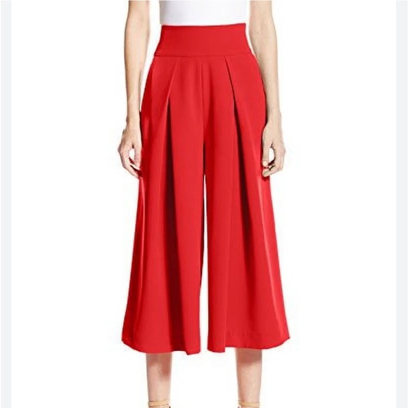 MILLY ITALIAN  CADY WIDE LEG HIGH WAIST CULOTTES Size 6 NWOT NEVER WORN - Picture 3 of 3